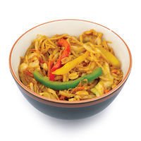UDON noodles with chicken, vegetables and peanuts in Pad Thai sauce